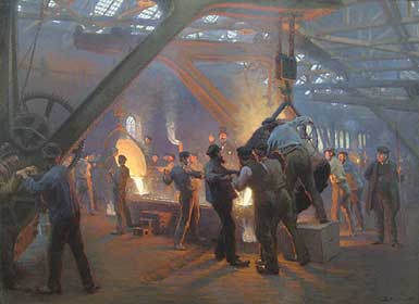 Peder Severin Kr&oslash;yer: The Iron Foundry, Burmeister & Wain (1885)